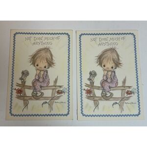 Vintage 70's Betsey Clark Hallmark Postcards "Not Doin' Much of Anything" Lot-2